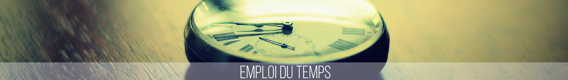 emploi du temps